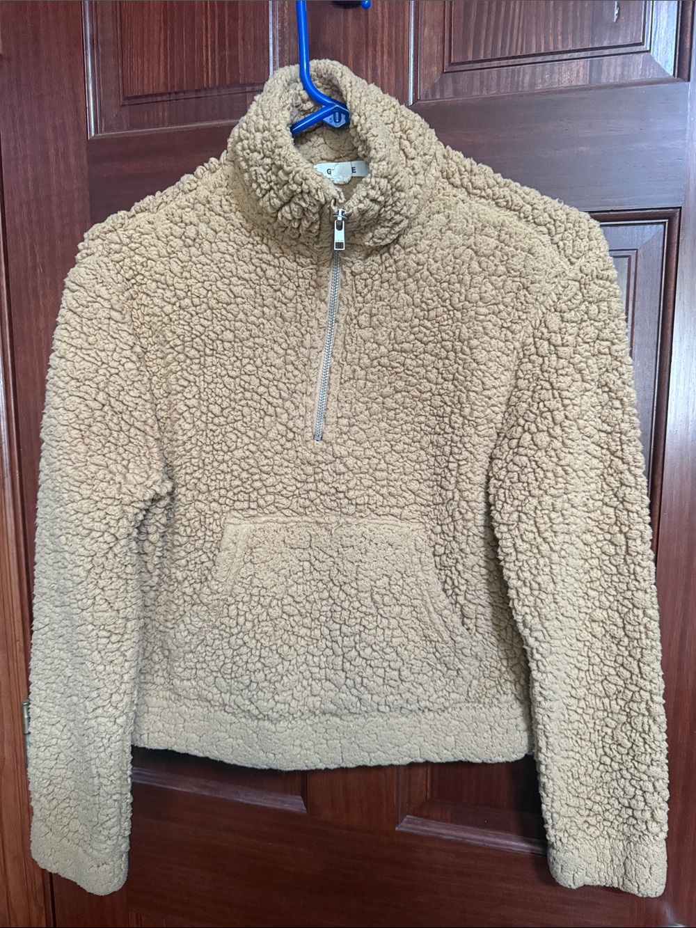 Garage Camel Sherpa Half-Zip Pullover